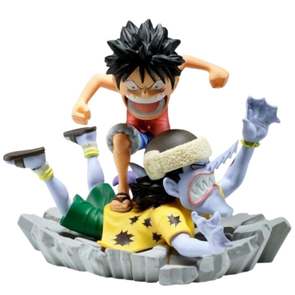 Figura Monkey D Luffy & Arlong WCF World Log Stories