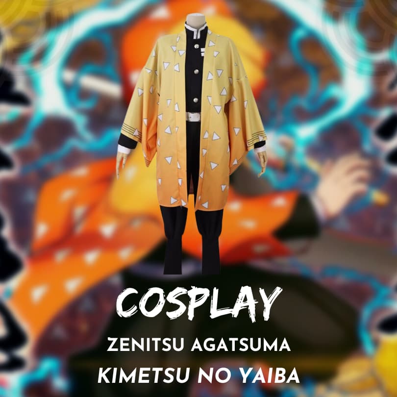 Cosplay Zenitsu Agatsuma Kimetsu No Yaiba - Anime Store