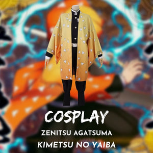 Cosplay Zenitsu Agatsuma Kimetsu No Yaiba - Anime Store