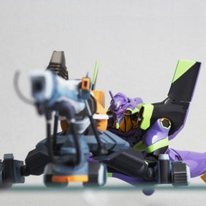 Figura Evangelion Miniature Revoltech. + Set de Rifle Positrón