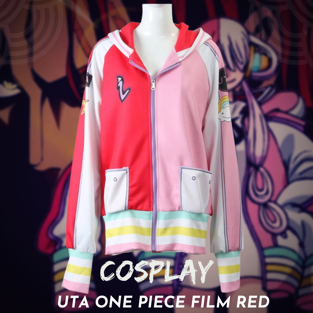 Cosplay Chaqueta UTA One Piece Red
